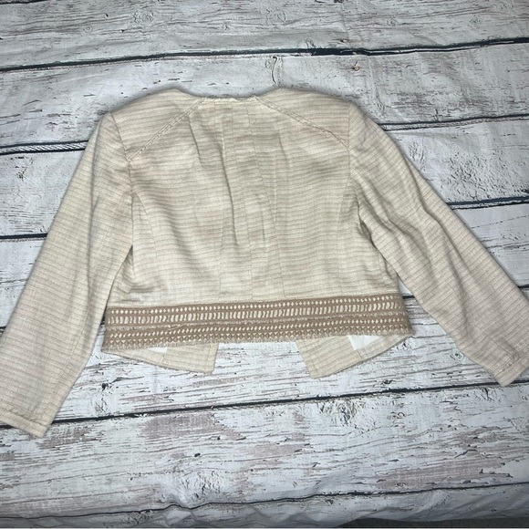 WHBM Natural Tweed Blazer Size 10 - Picture 4 of 12